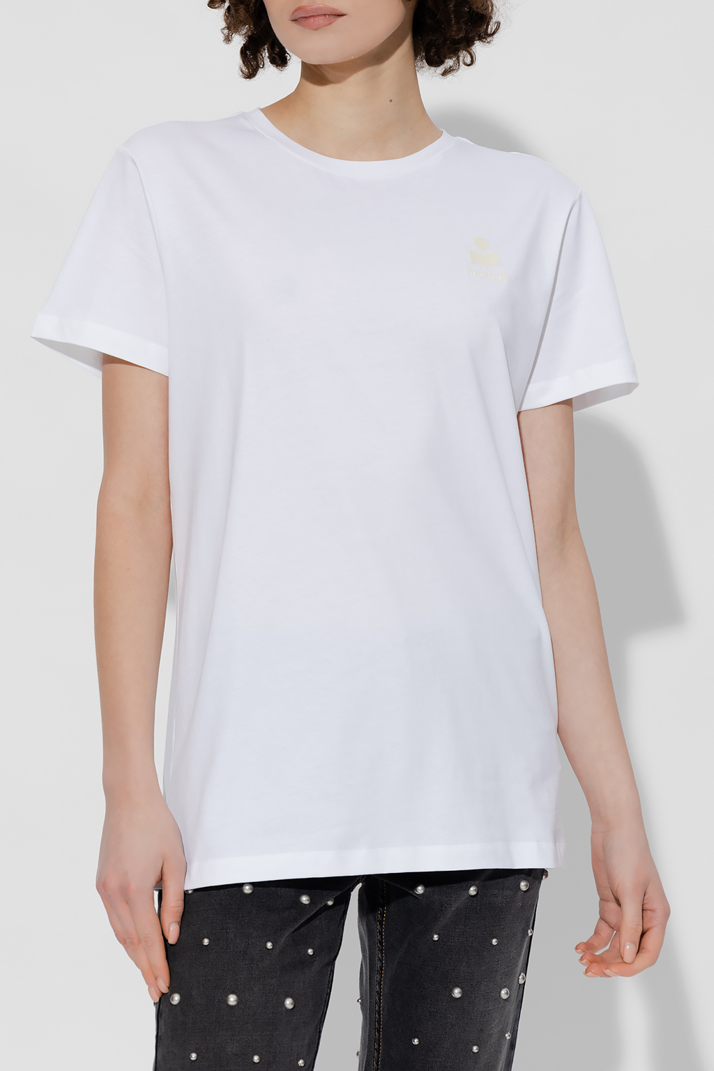 【関税&送料込】Marant Etoile T-Shirt Aby Isabel Marant Étoile Women's Aby T-Shirt in Light Khaki